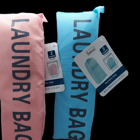 Homz Pink and Blue Laundry Bags NWT - Picture 2 of 3